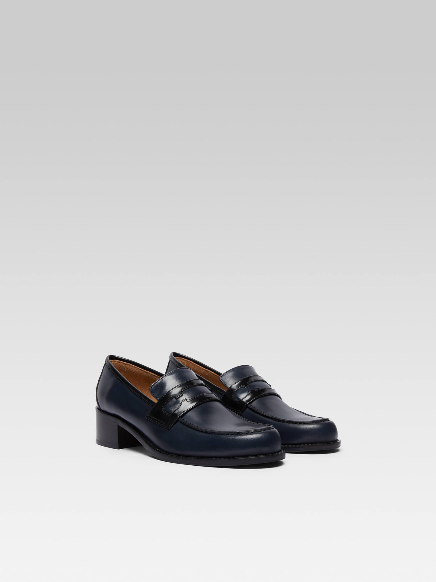 Douglas - Mocassins cuir bleu