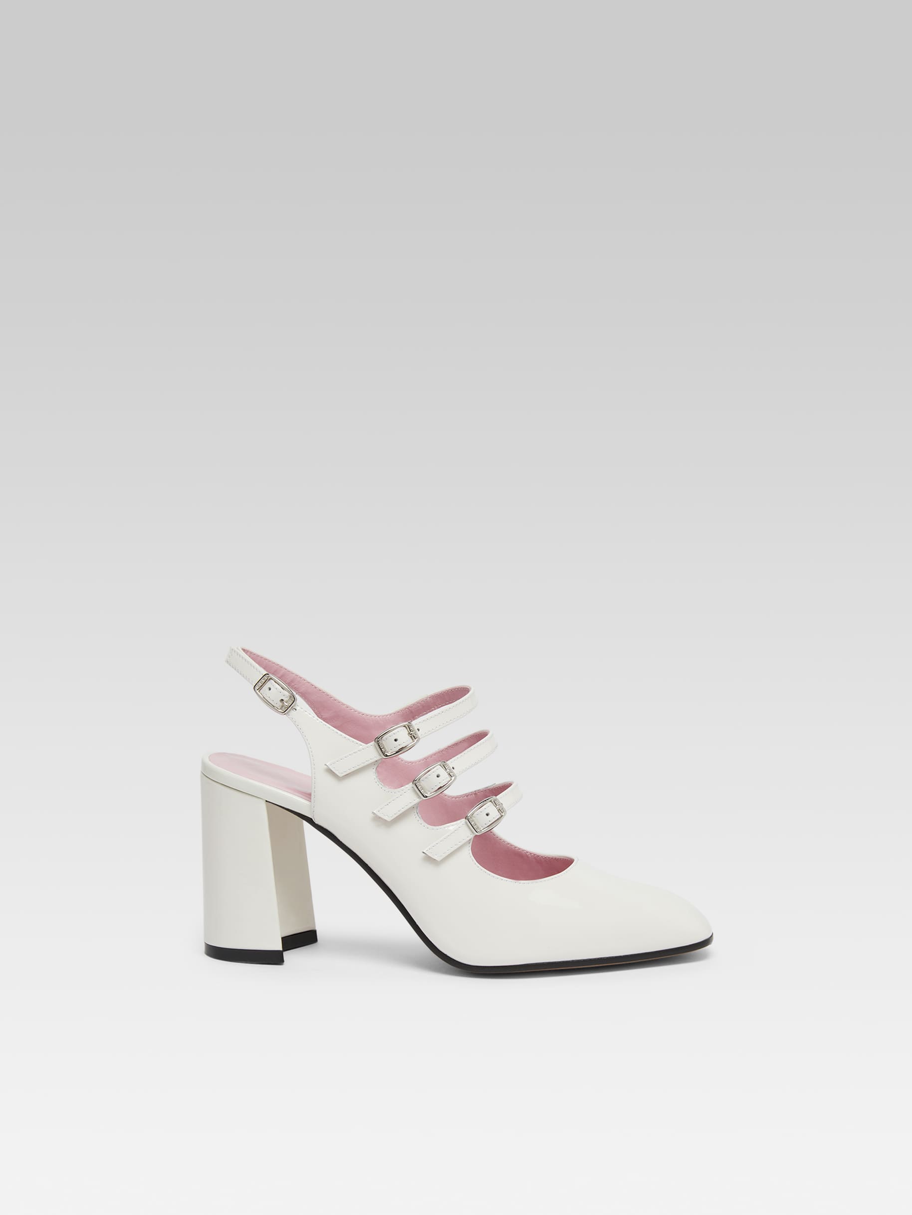 Promise - Babies slingback cuir verni ivoire