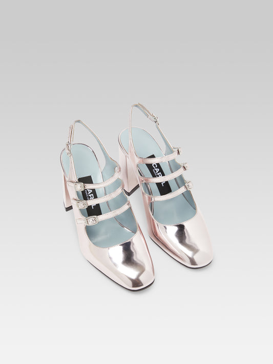 Promise - Pink reflex leather slingback Mary Janes - Image number 5