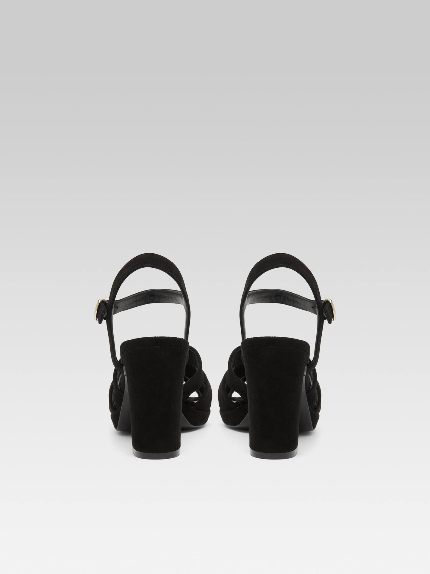 Dancing - Black suede leather sandals