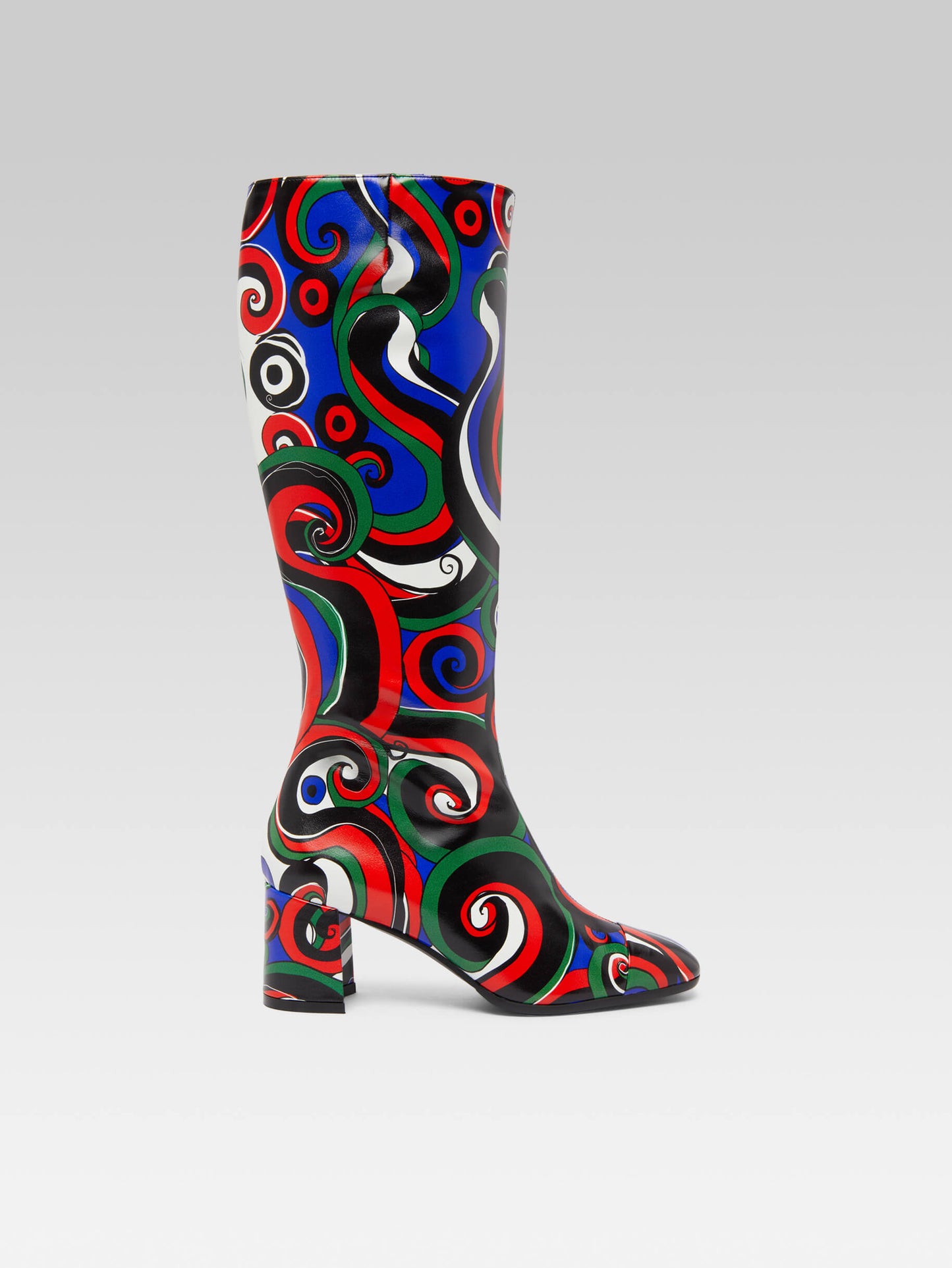 Sunrise - Bottes cuir imprimé multicolore