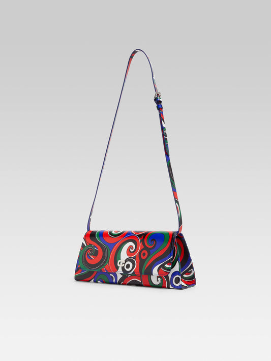 Madeleine - Black and white printed leather bag - Image number 5