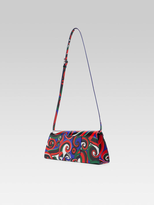 Madeleine - Black and white printed leather bag - Image number 4