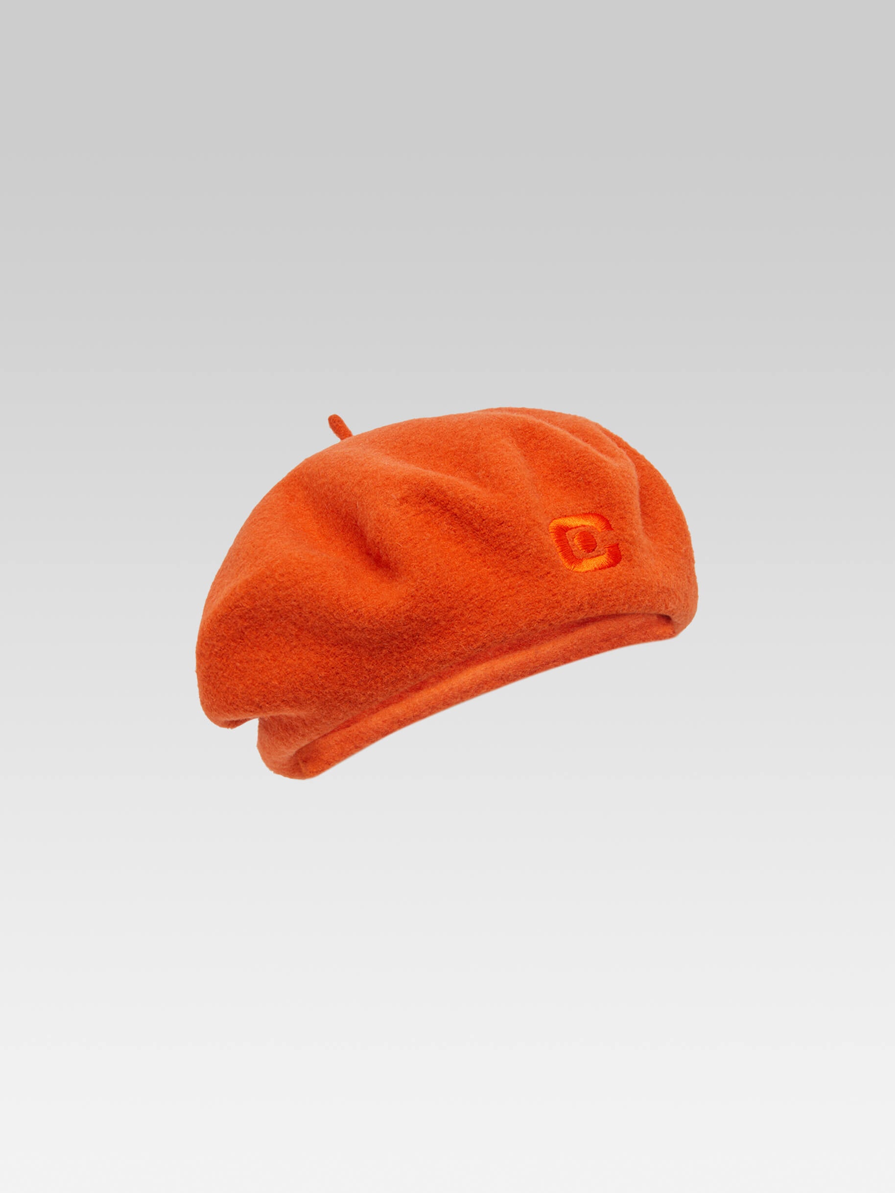 Beret - Pumpkin wool with C logo