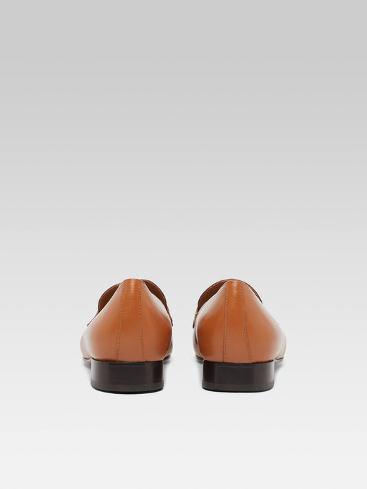 2100 - Mocassins cuir upcyclé bi cognac - Image numéro 4