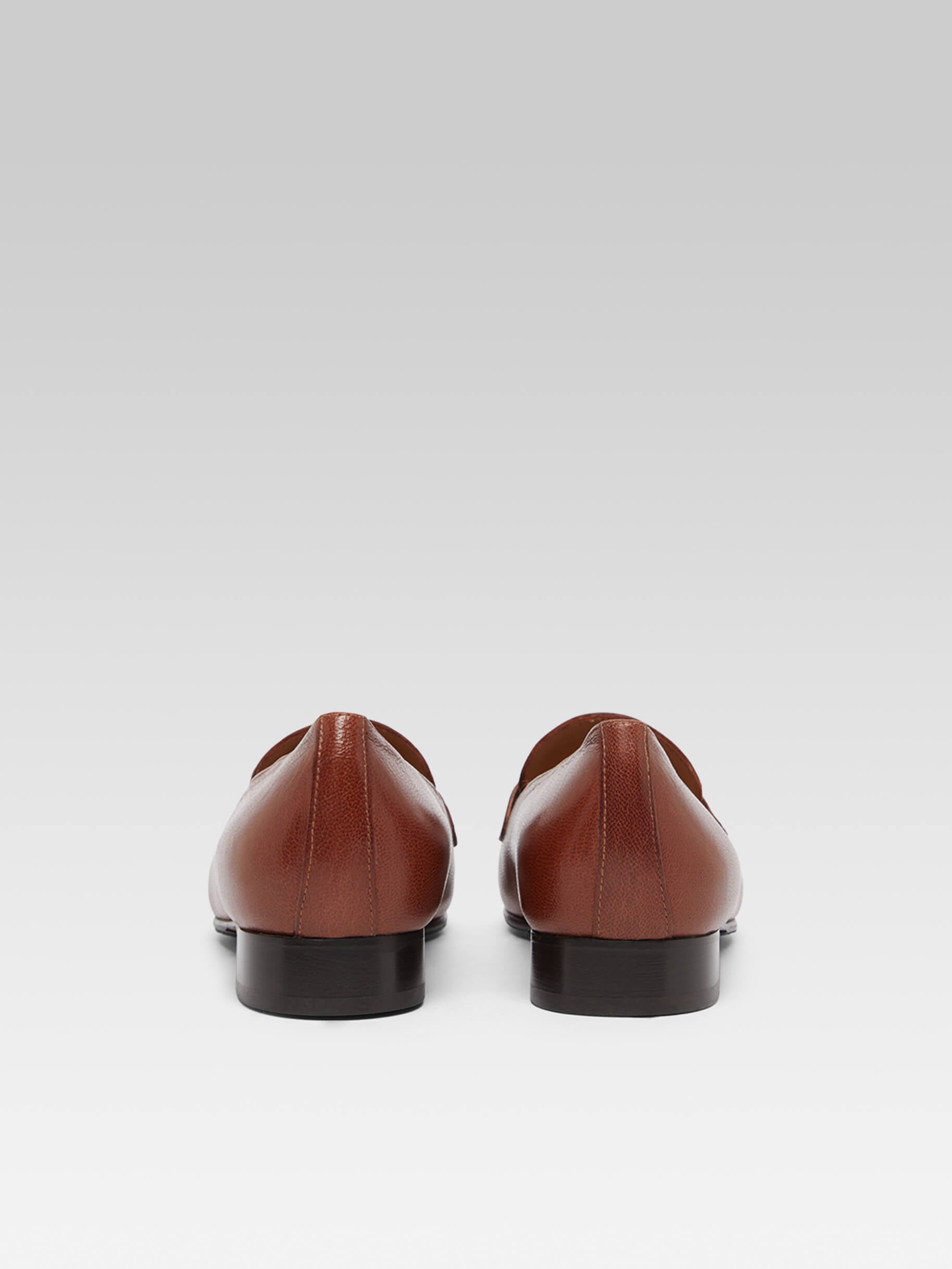 2100 - Cognac upcycled leather loafers - Image number 4