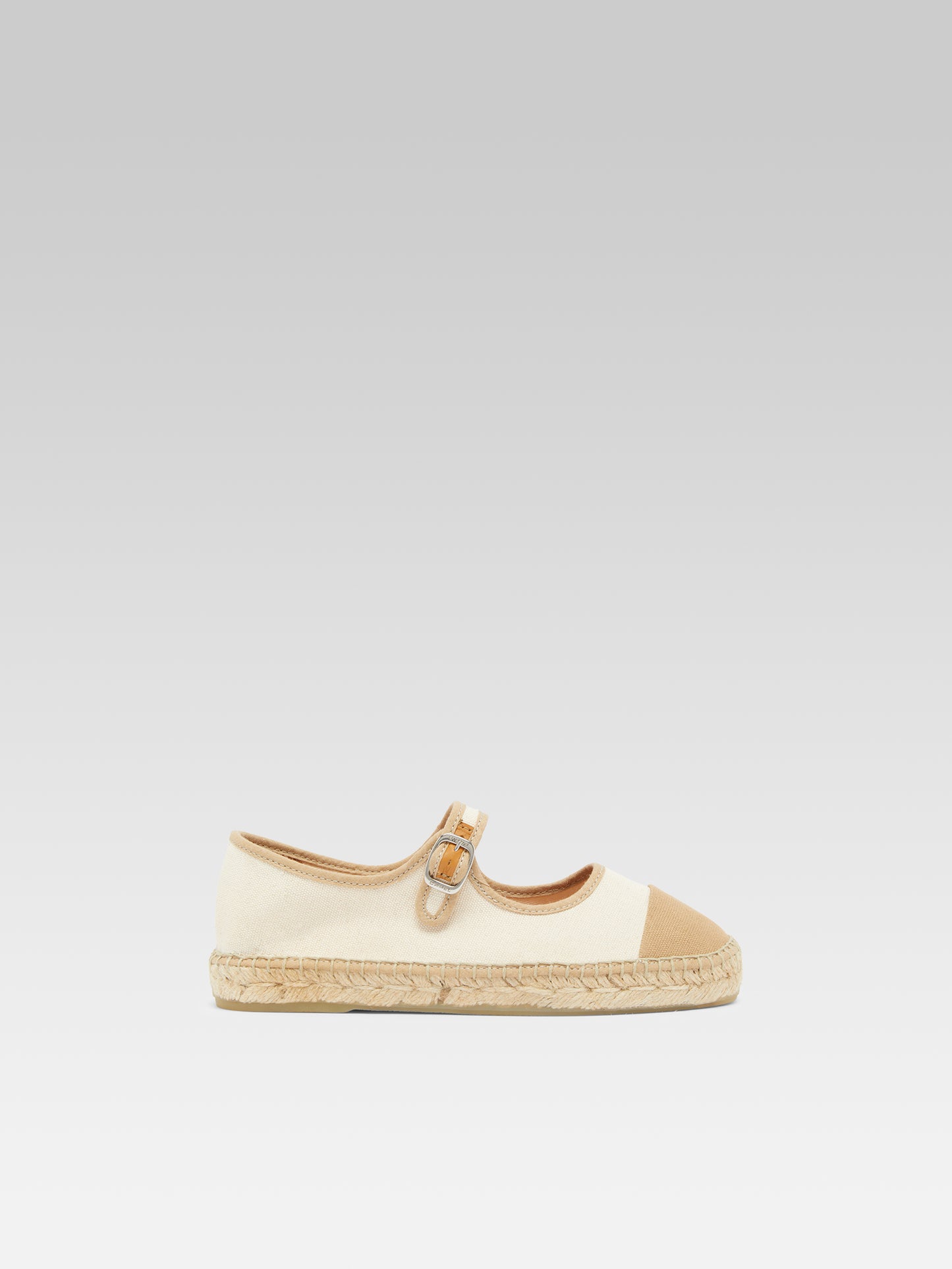 Colza - Espadrilles babies toile bi-beige