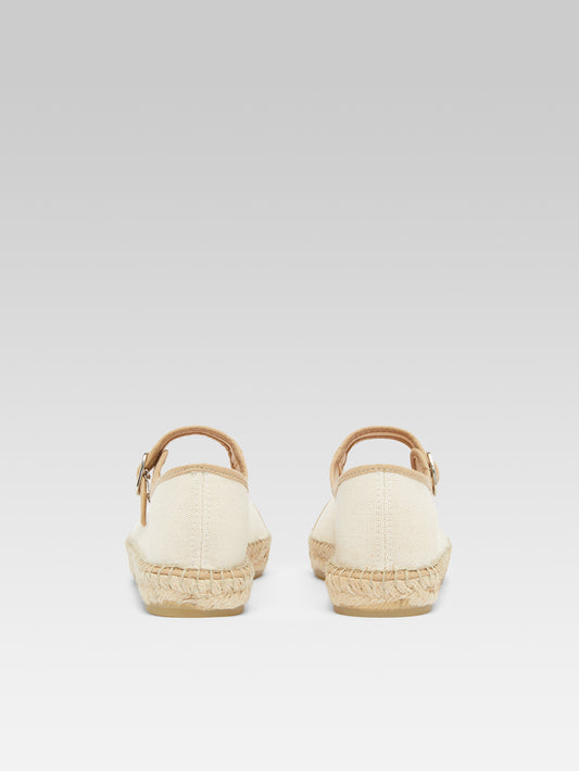 Colza - Espadrilles babies toile bi-beige - Image numéro 3