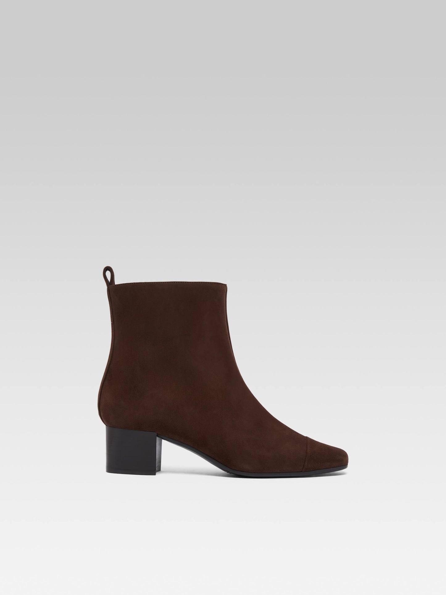 Estime - Bottines cuir velours upcyclé marron