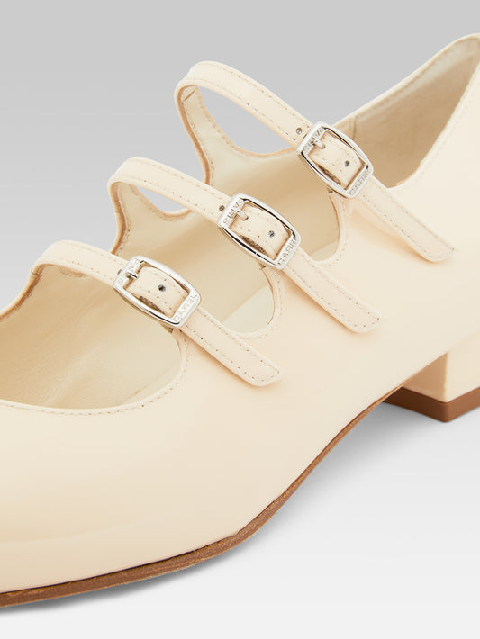 Ariana - Nude patent leather Mary Janes ballet flats - Image number 2