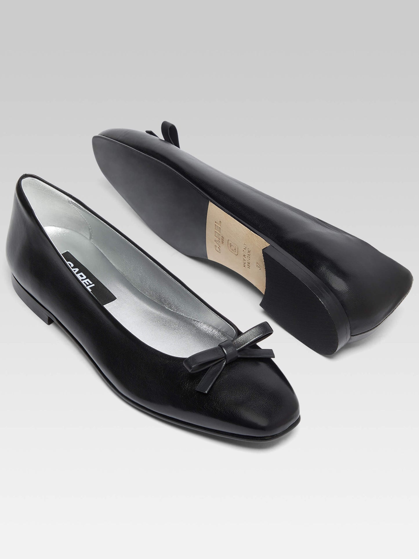 Bella - Ballerines cuir noir