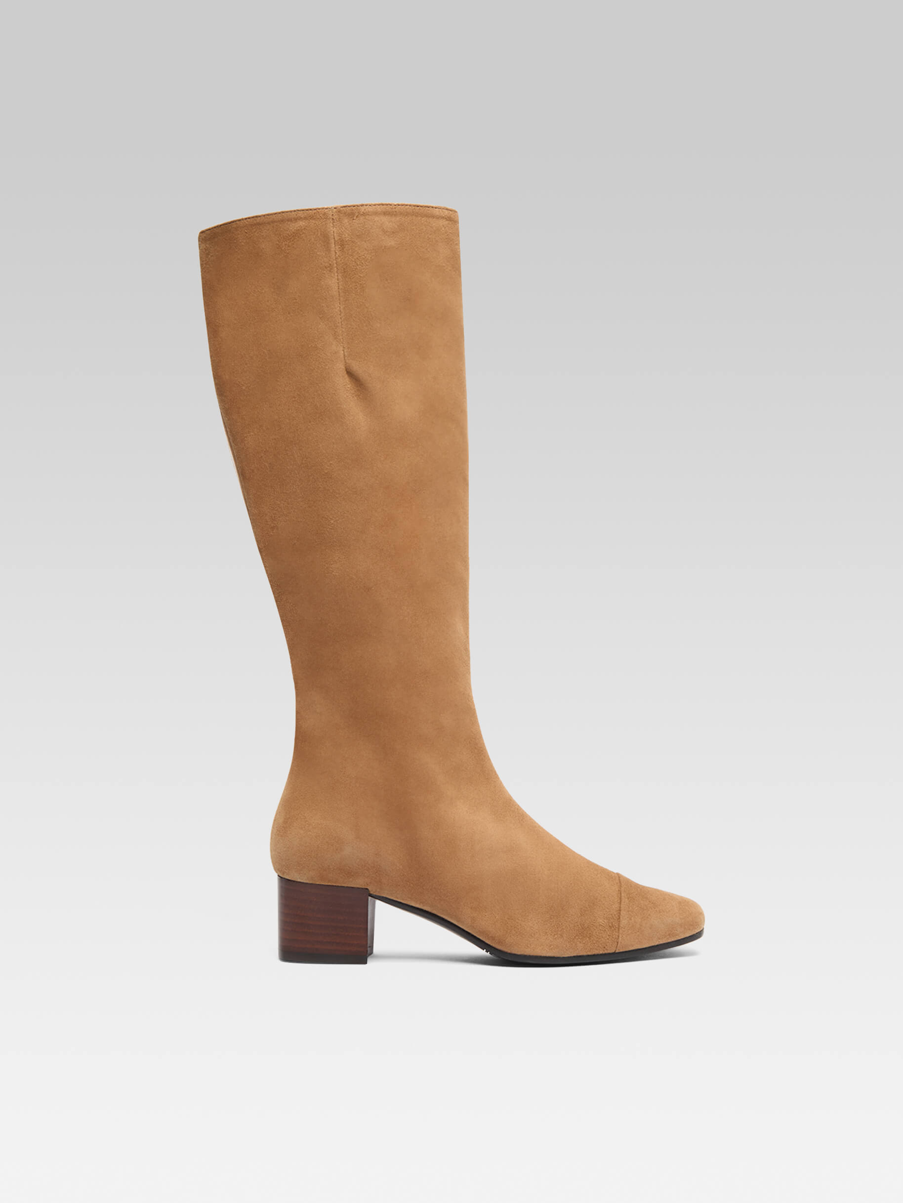 Malaga - Hazelnut suede leather boots