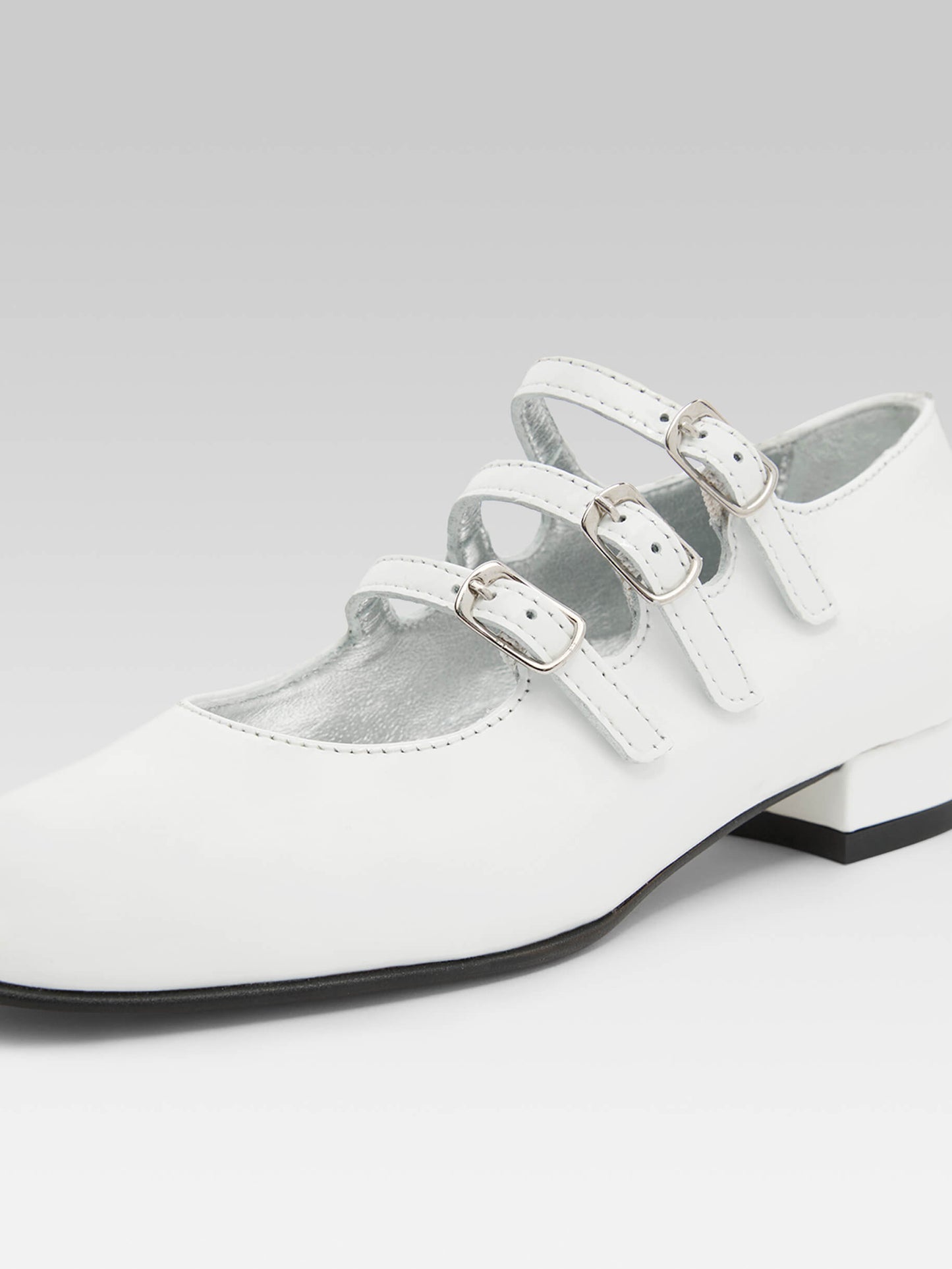 Little Kina - White patent leather Mary Janes