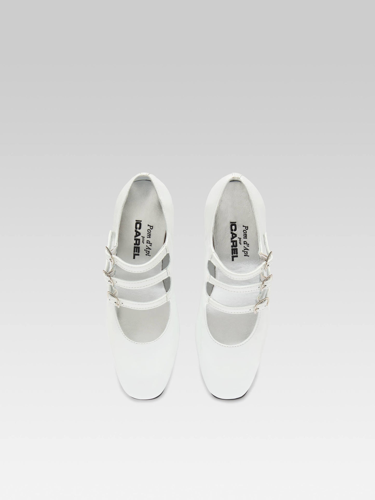 Little Kina - White patent leather Mary Janes