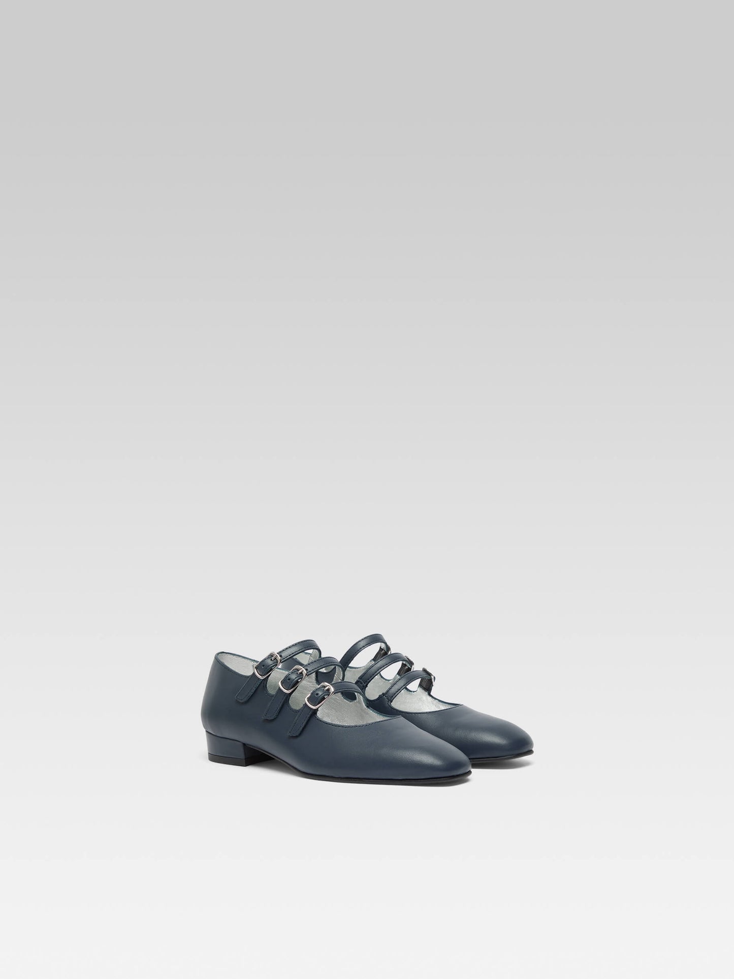 Little Kina - Navy blue leather Mary Janes