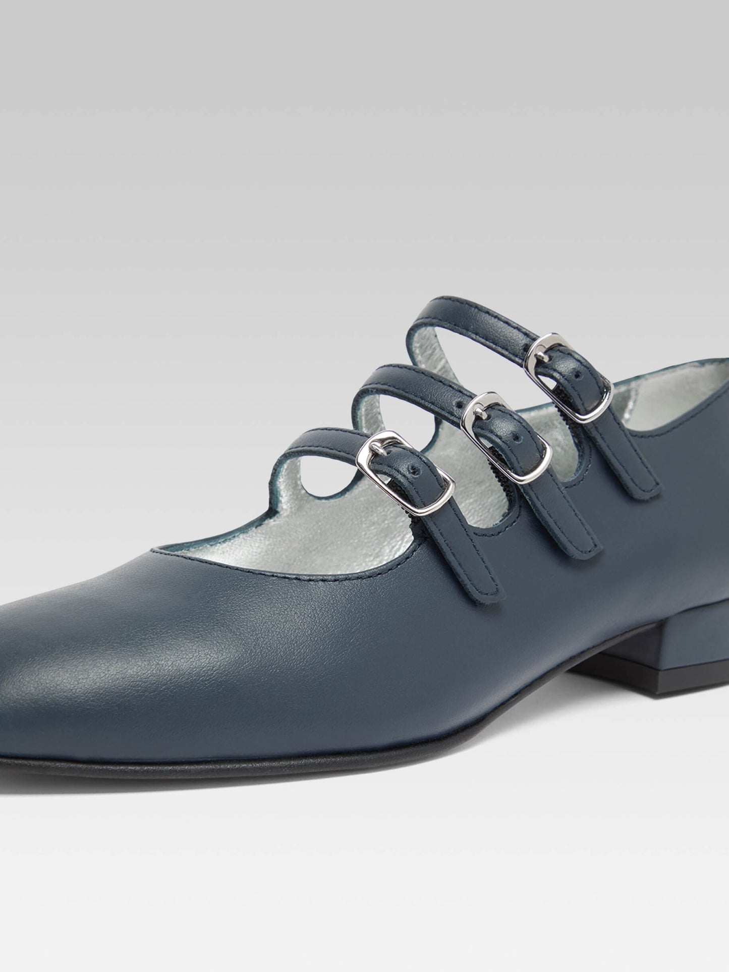 Little Kina - Navy blue leather Mary Janes