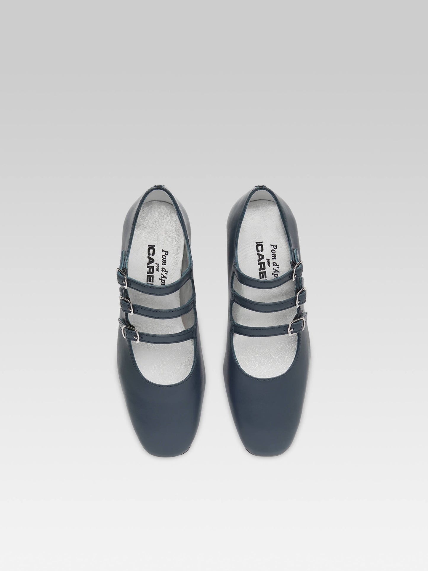 Little Kina - Navy blue leather Mary Janes