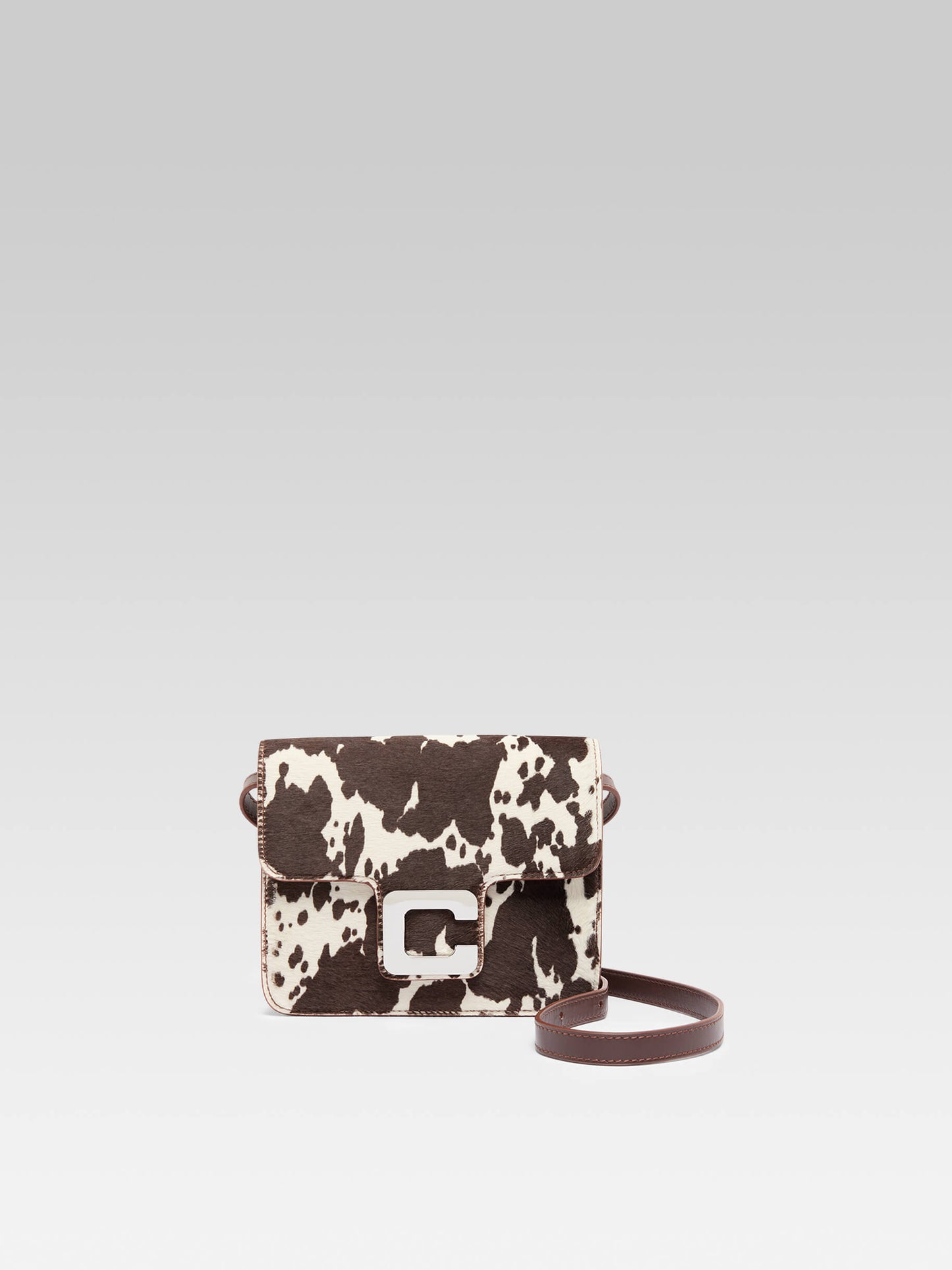 Mini Sorbonne - Cow print pony leather bag