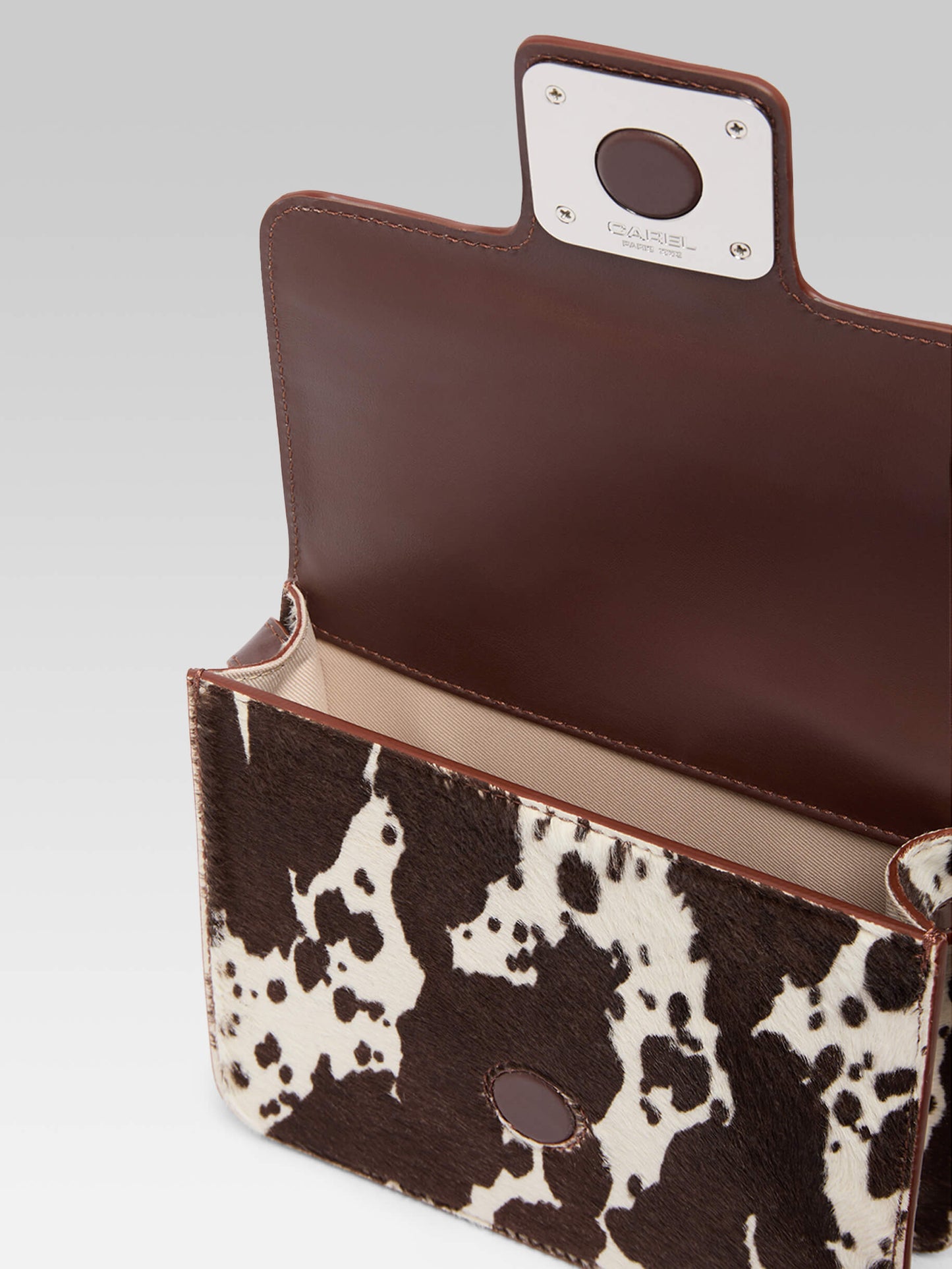 Mini Sorbonne - Cow print pony leather bag