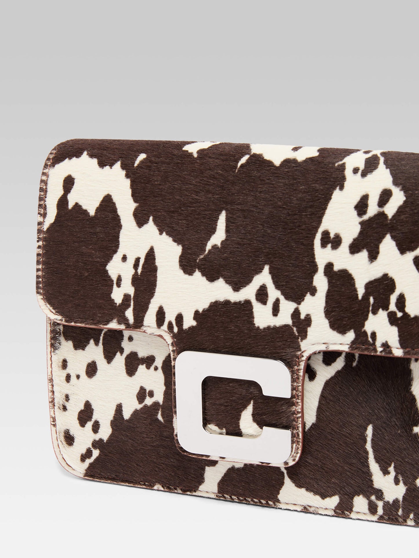 Mini Sorbonne - Cow print pony leather bag