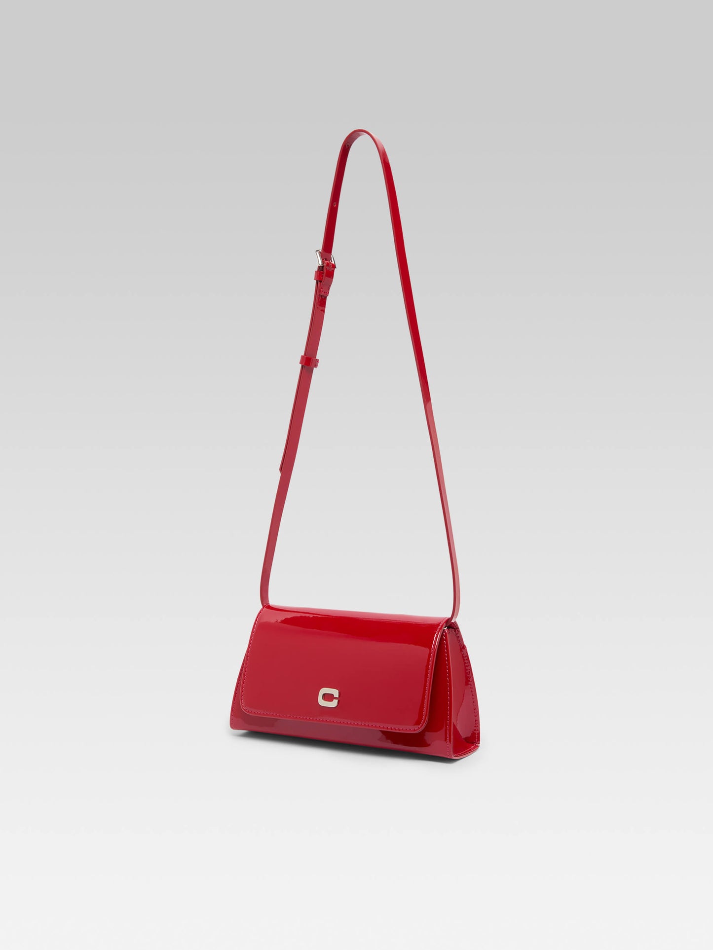 Elysee - Red patent leather shoulder bag