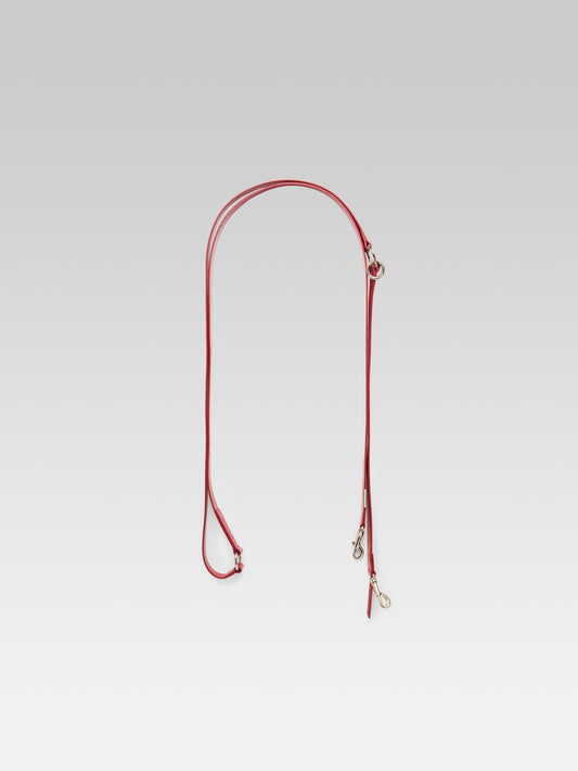 Milou - Red patent leather dog leash