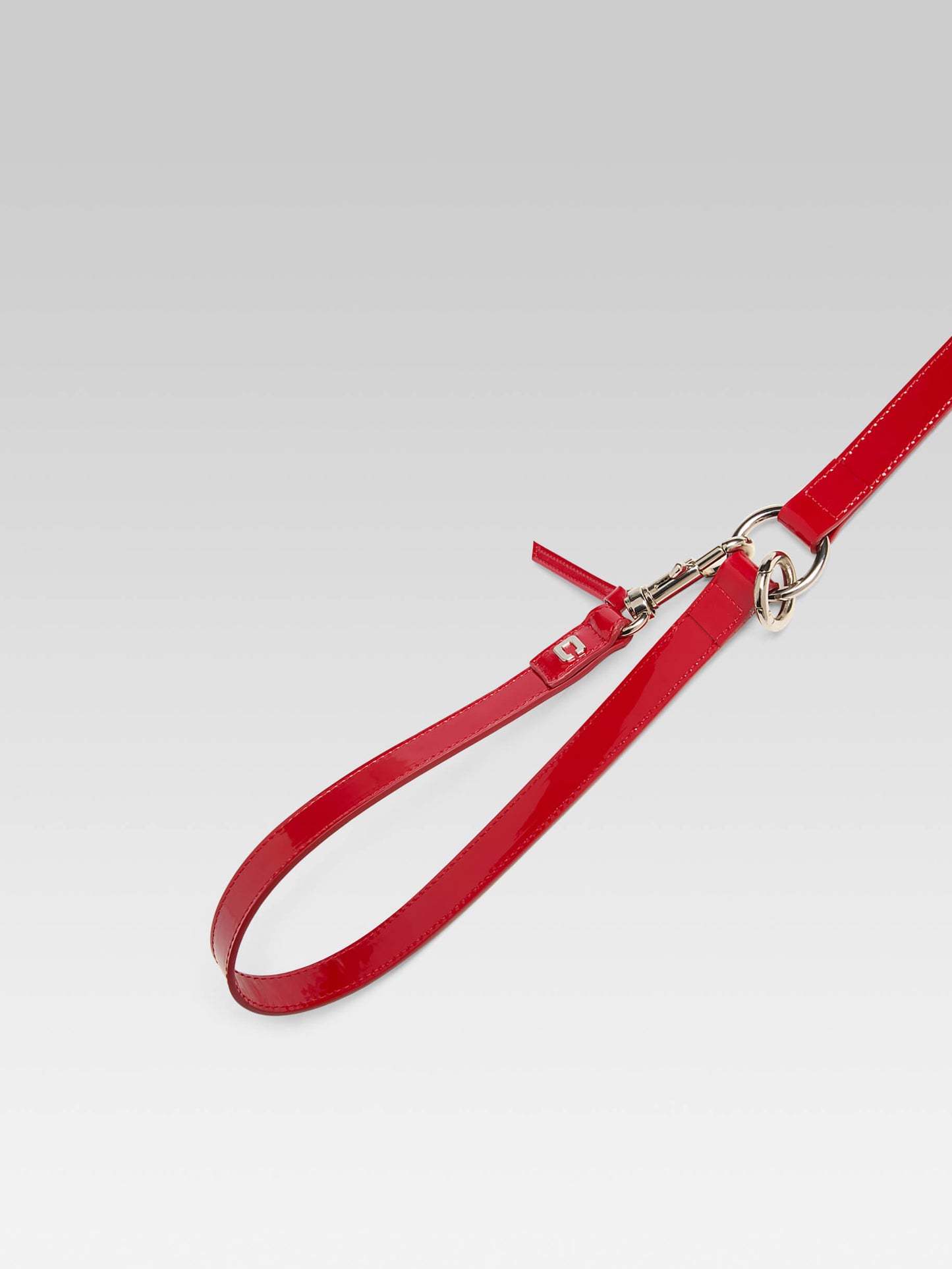 Milou - Red patent leather dog leash