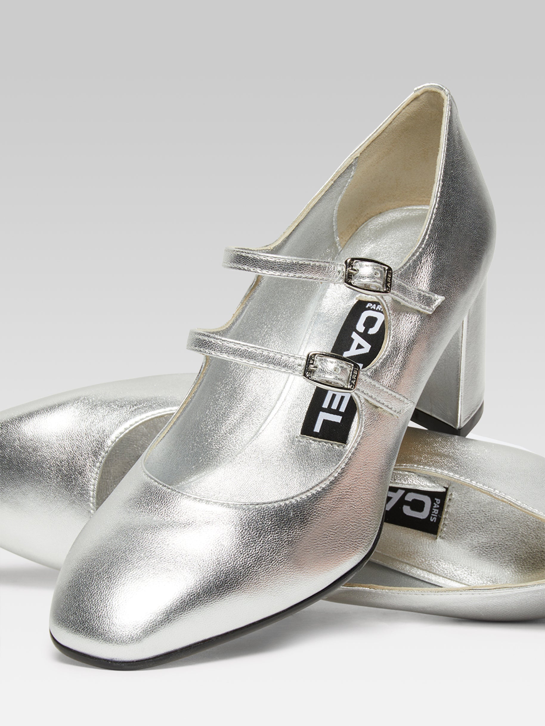 Silver mary janes online