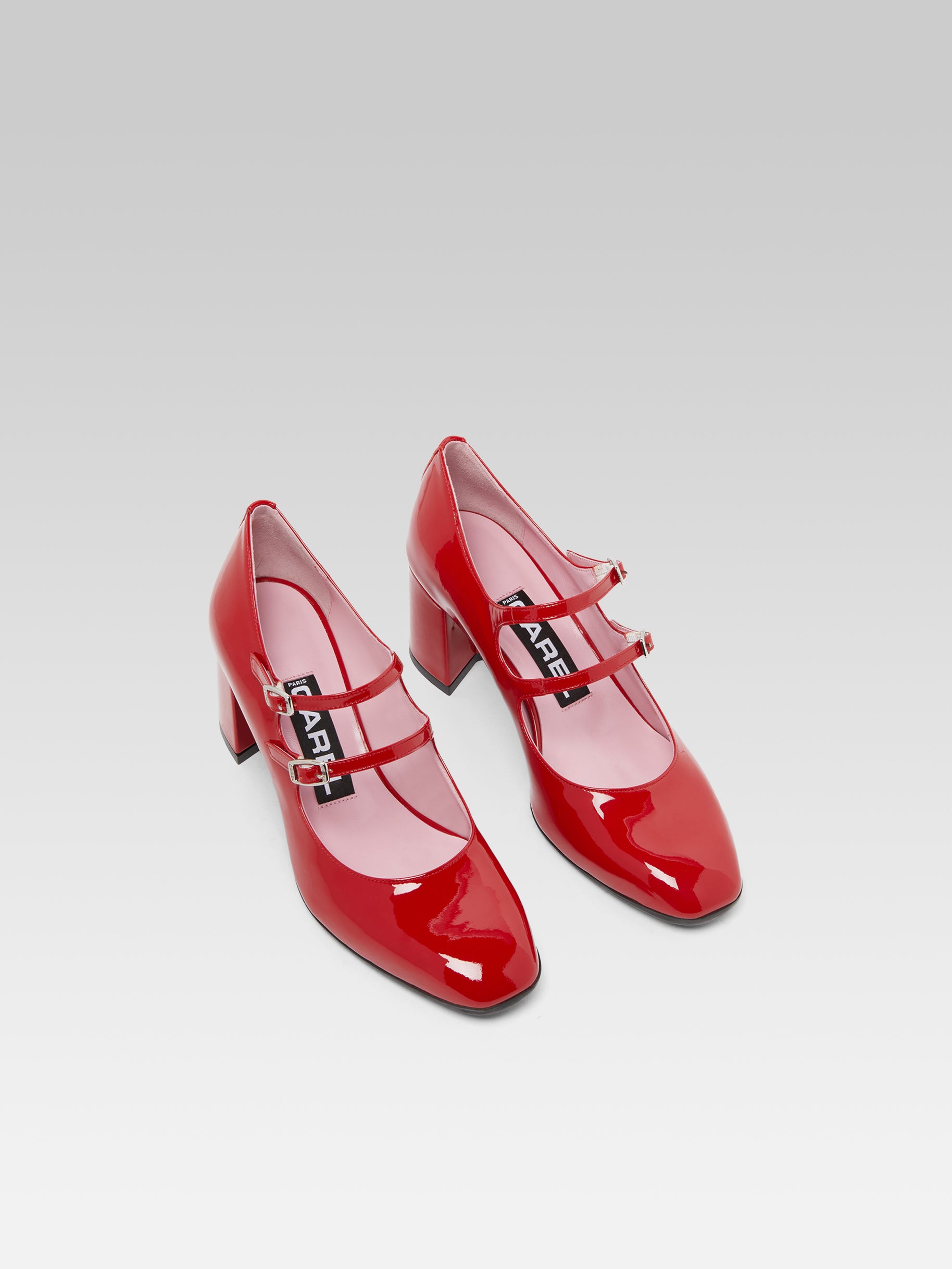 Alice - Red patent leather Mary Janes pumps - Image number 5