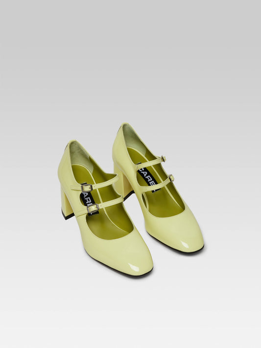 Alice - Lemon patent leather baby pumps - Image number 2