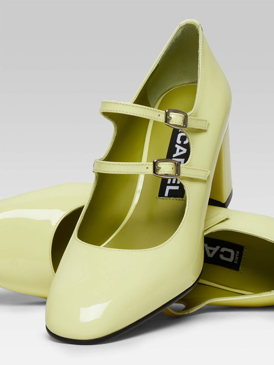 Alice - Lemon patent leather baby pumps - Image number 5