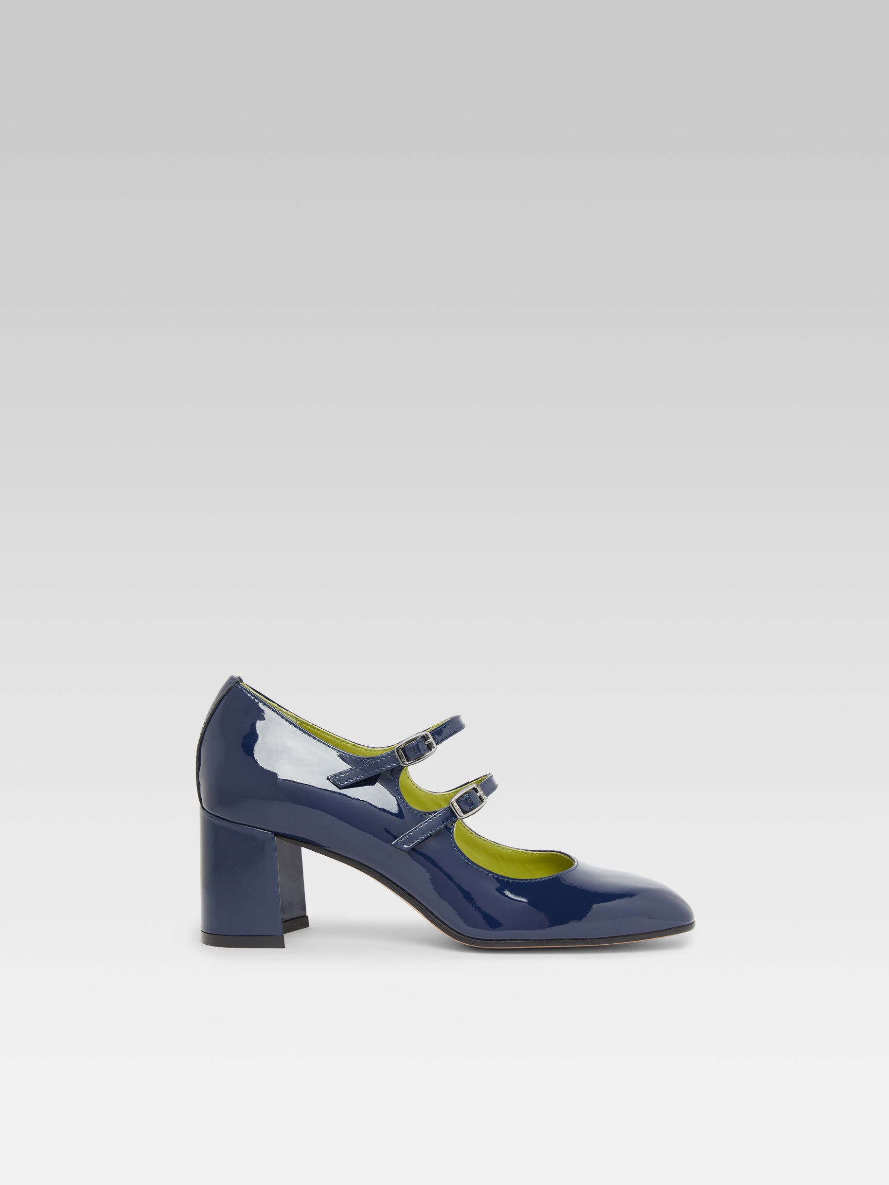 Alice - Blue patent leather Mary Janes pumps