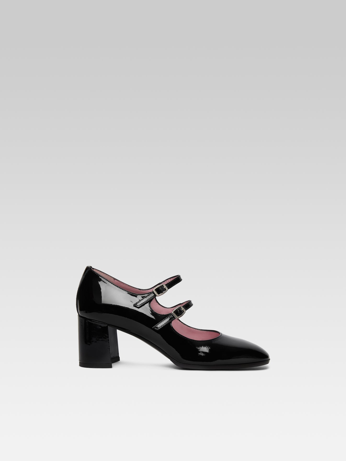 Alice - Black patent leather Mary Janes pumps