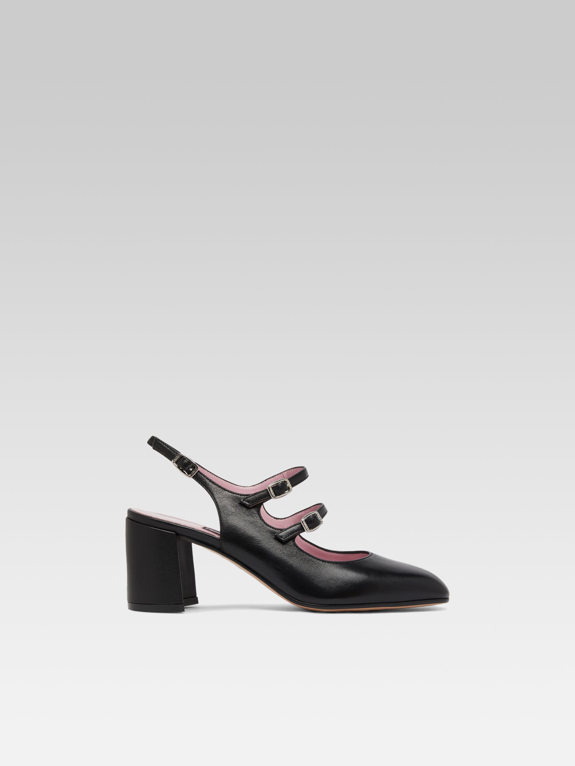 Banana - Babies slingback cuir noir