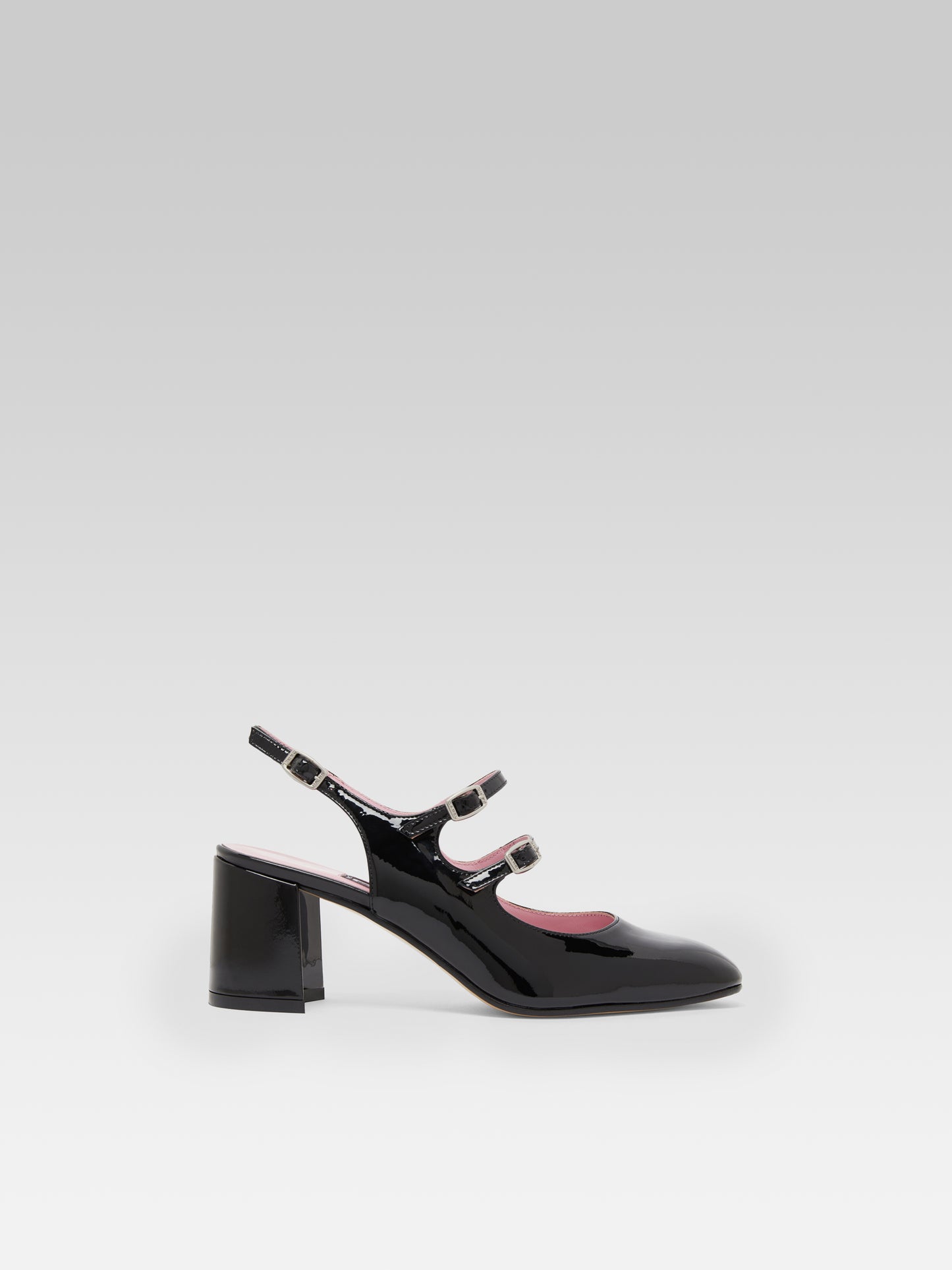 Banana - Black patent leather slingback Mary Janes