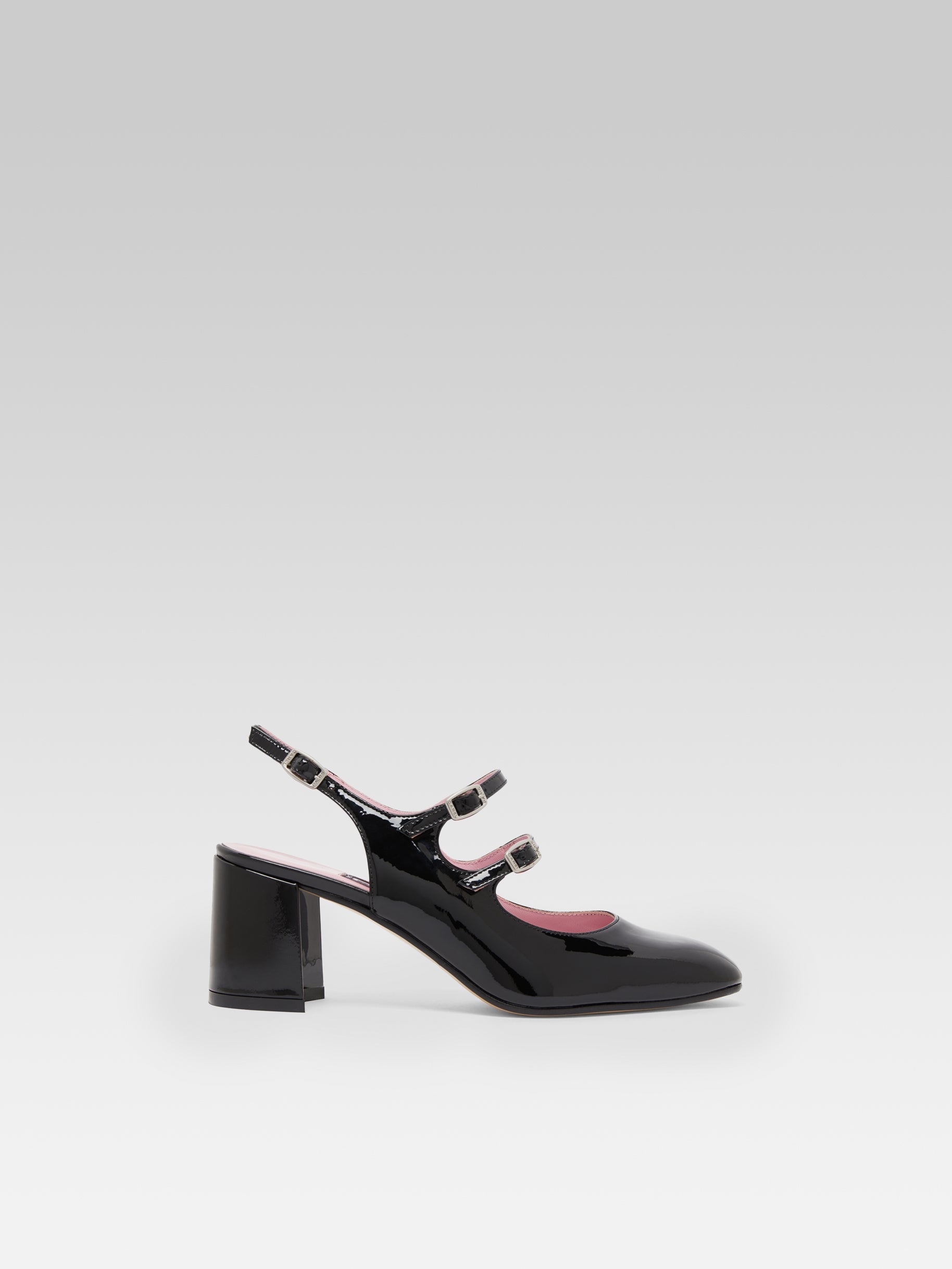 Banana - Babies slingback cuir verni noir - Image numéro 1