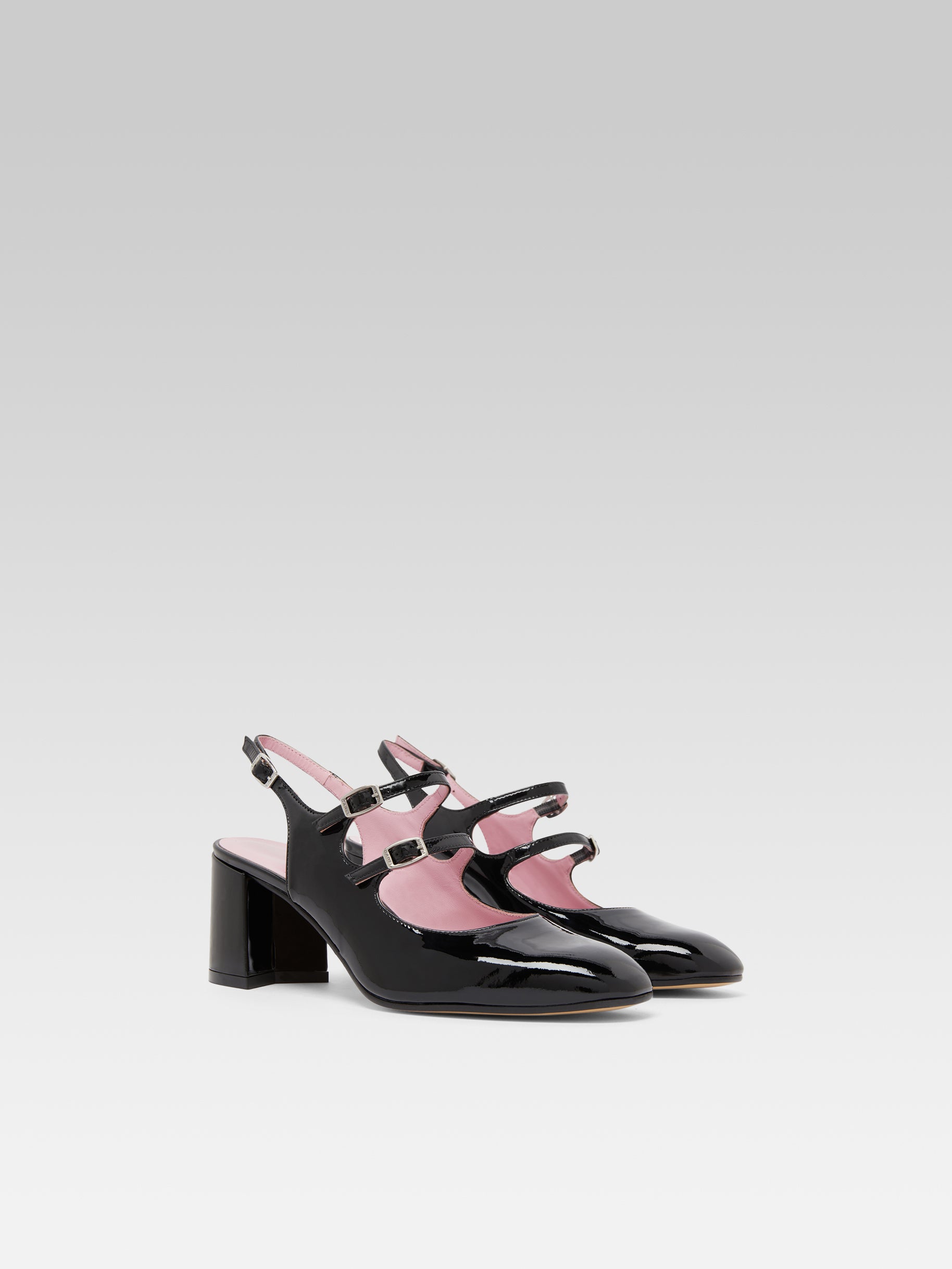 Banana - Babies slingback cuir verni noir - Image numéro 4