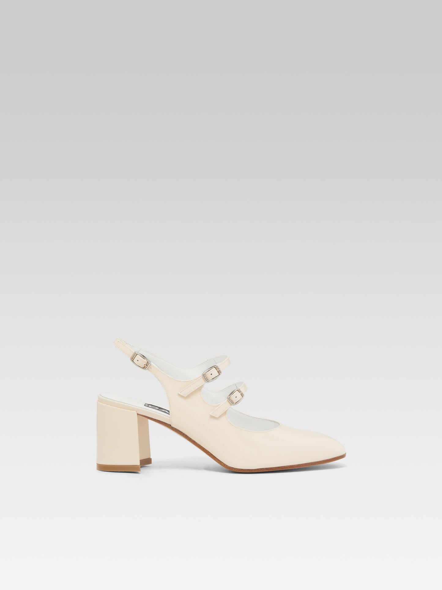 Banana - Babies slingback cuir verni nude