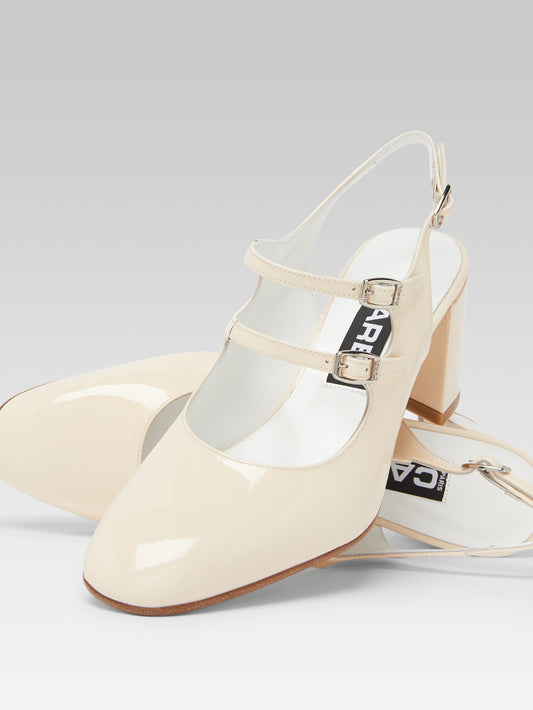 Banana - Babies slingback cuir verni nude - Image numéro 5