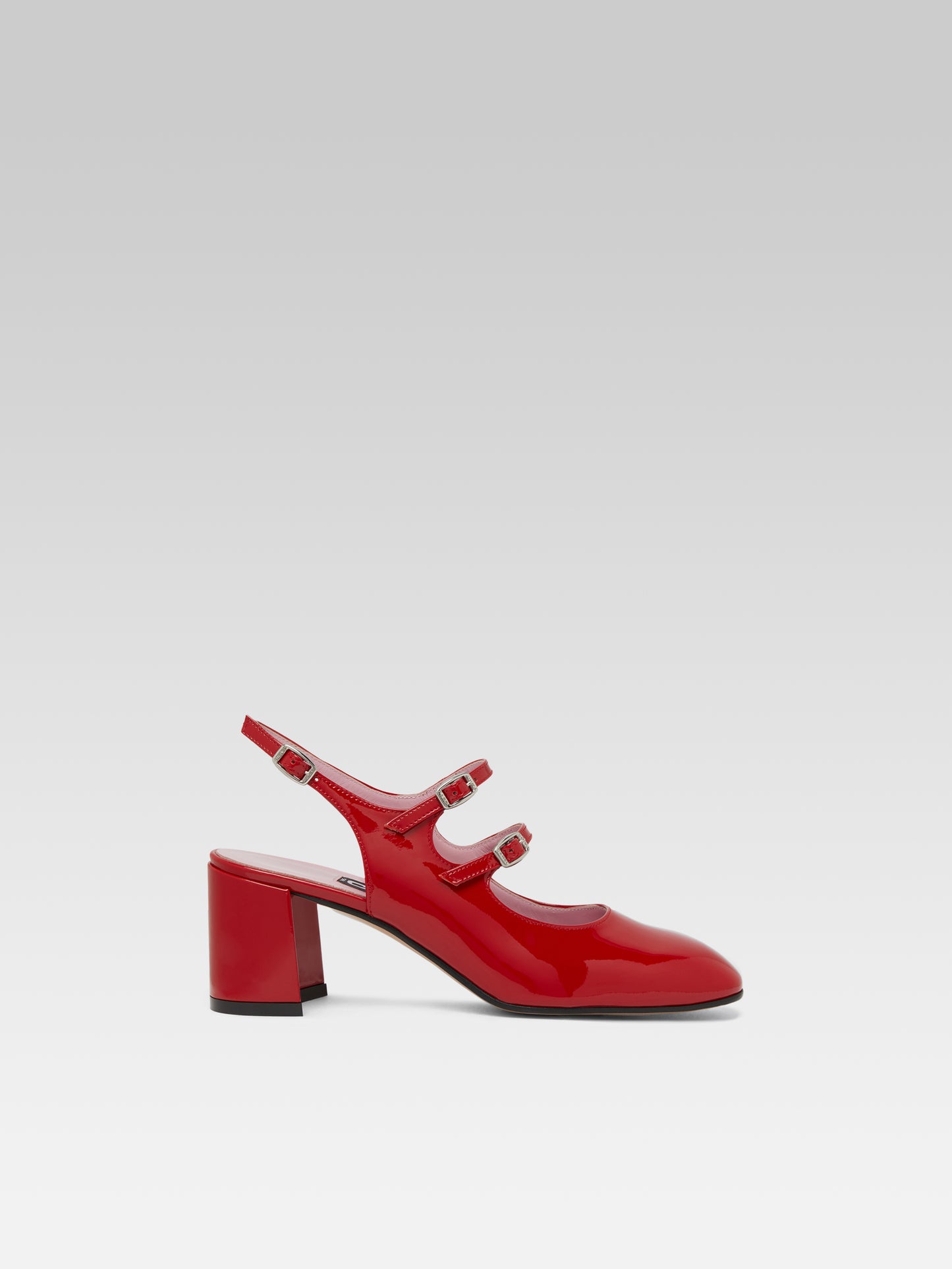 Banana - Red patent leather slingback Mary Janes