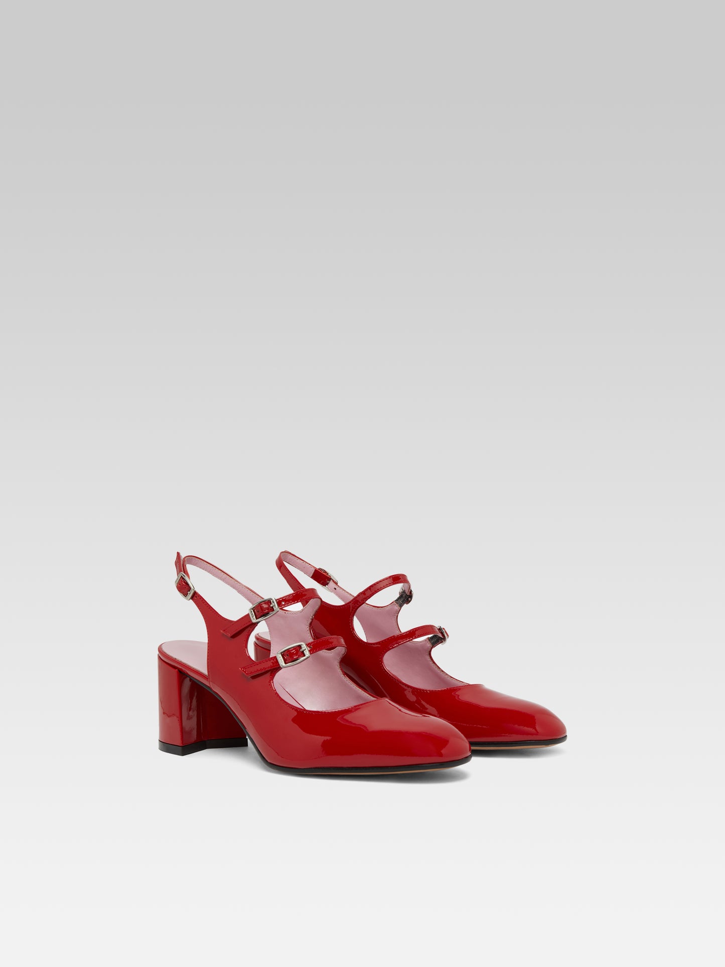 Banana - Red patent leather slingback Mary Janes