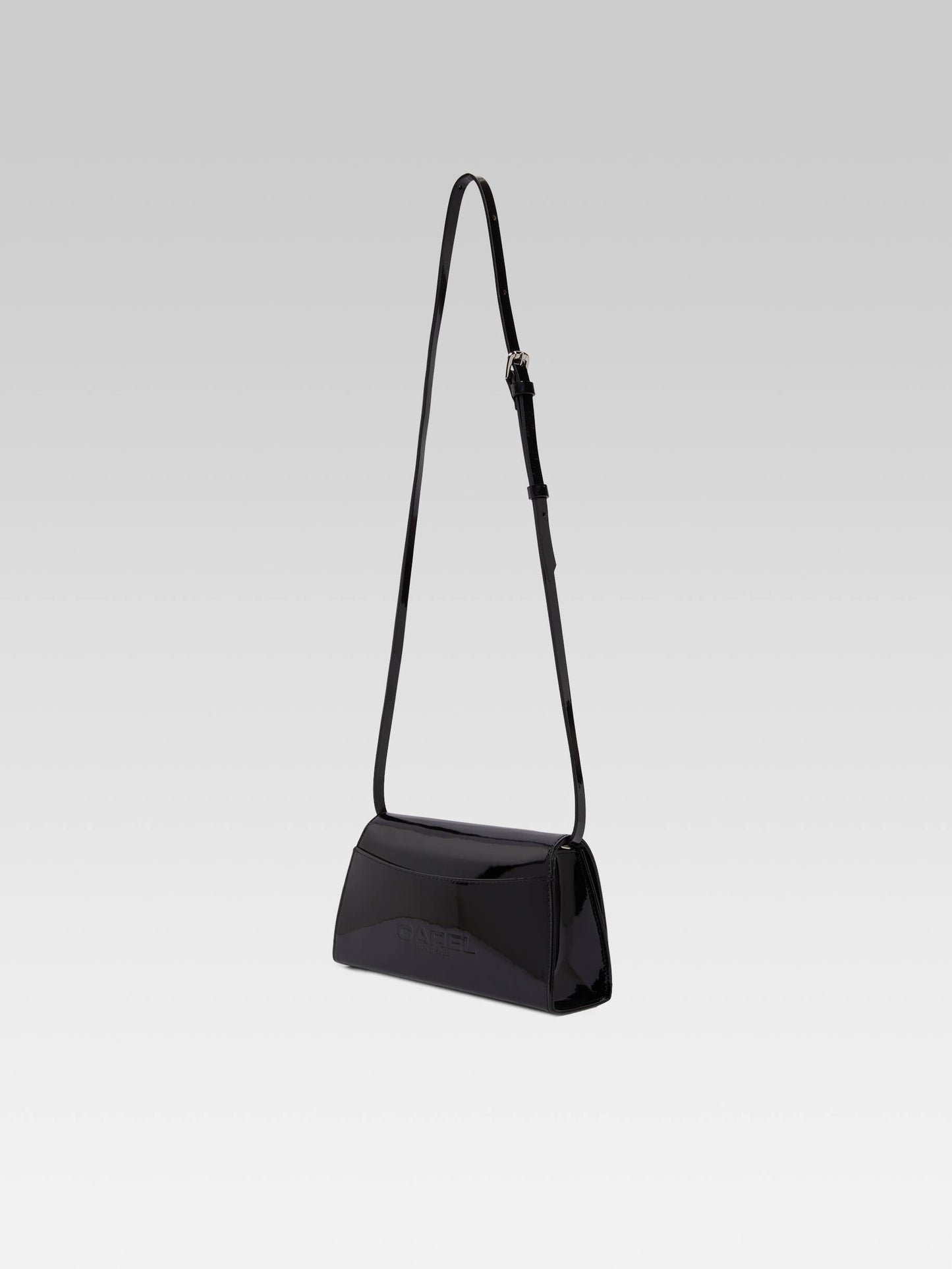 Elysee - Black patent leather shoulder bag