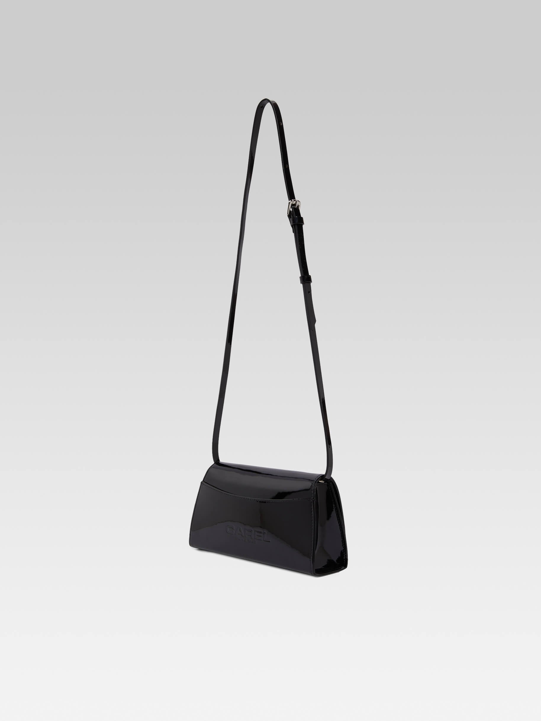 Elysee - Black patent leather shoulder bag - Image number 4