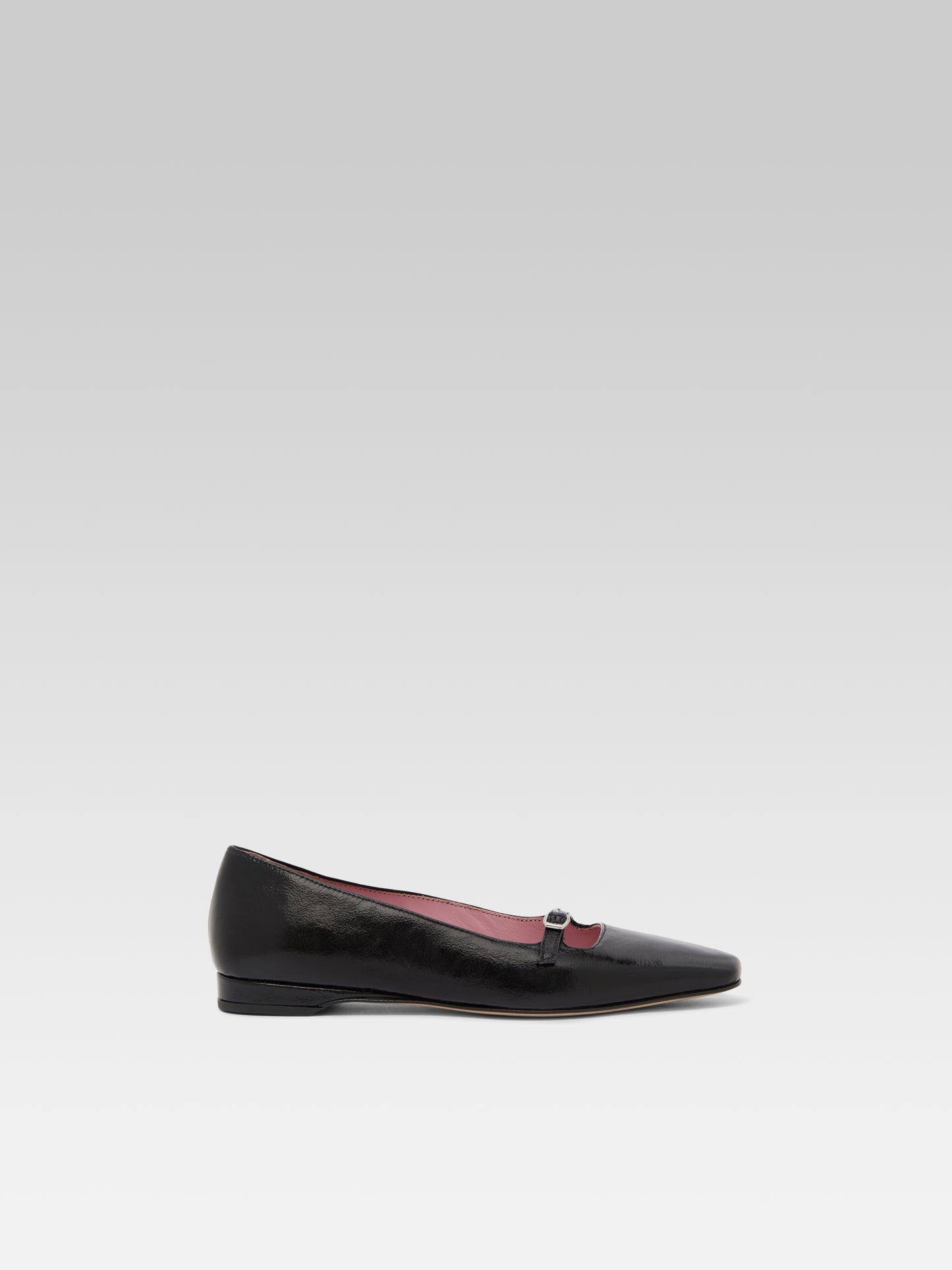 Emilie - Ballerines cuir naplack noir