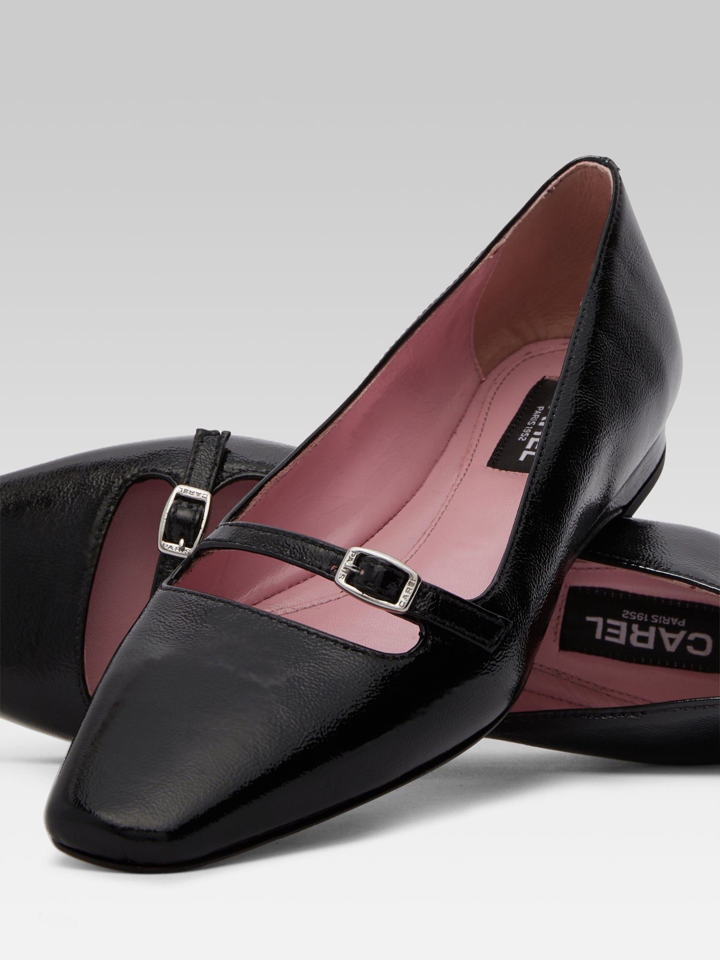 Emilie - Ballerines cuir naplack noir