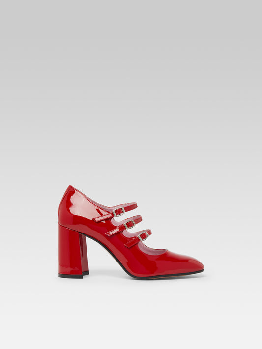 Keel - Red patent leather Mary Janes pumps