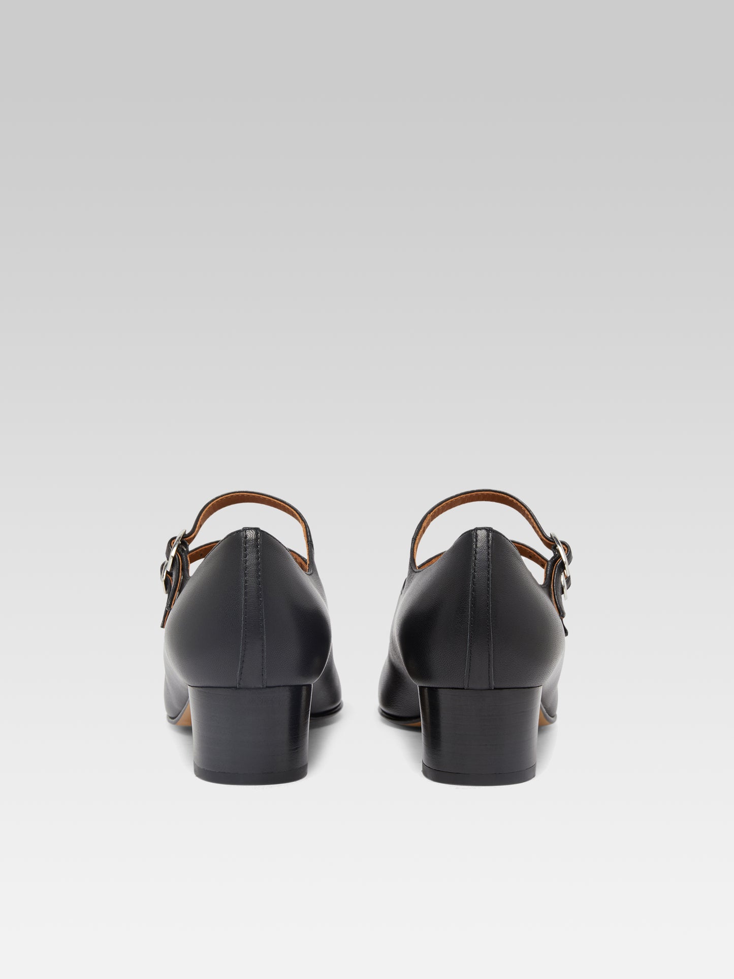 Kina - Escarpins babies cuir noir