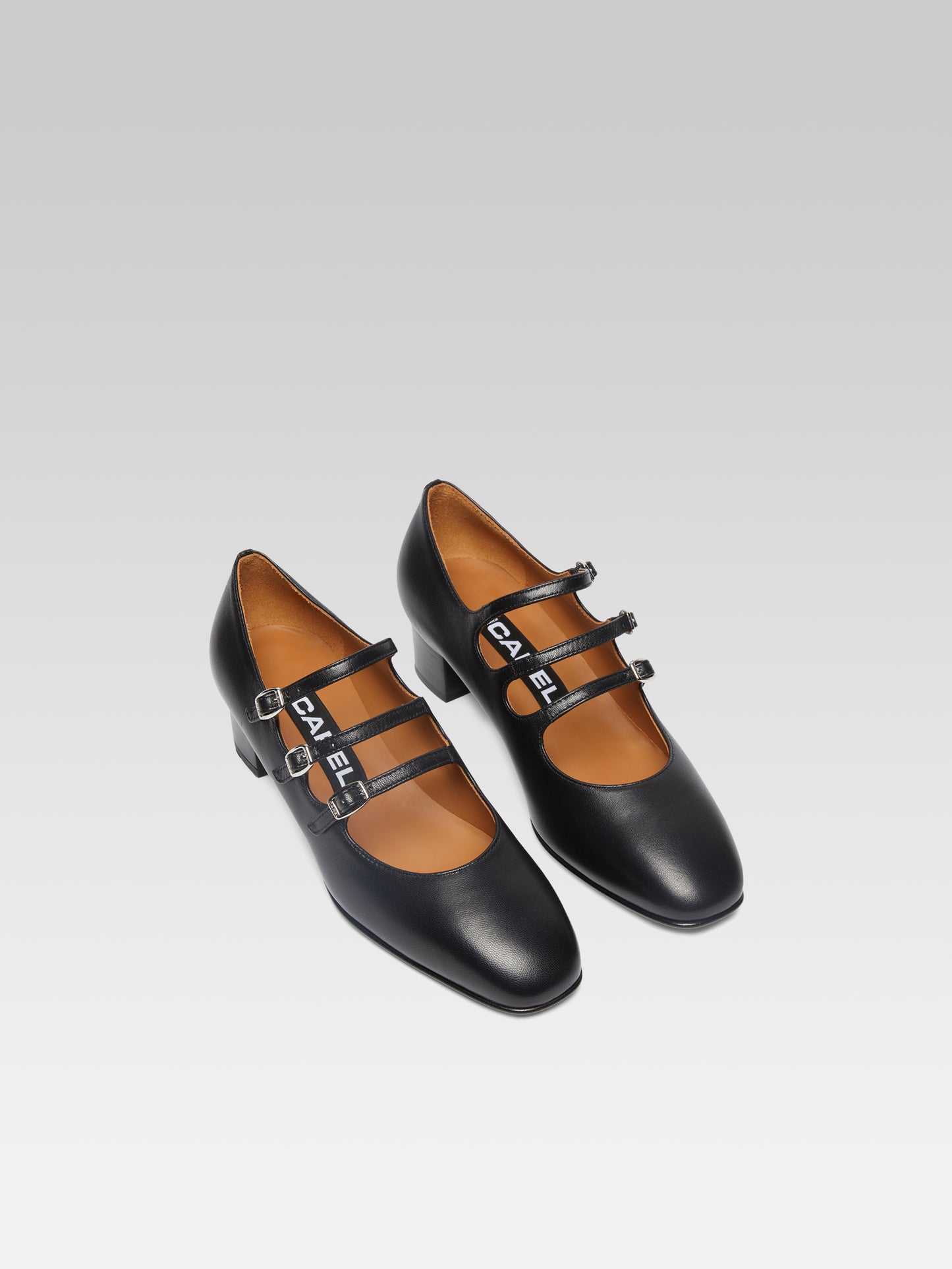 Kina - Black leather Mary Janes pumps