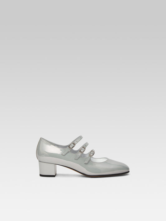 Kina - White reflex leather Mary Janes pumps