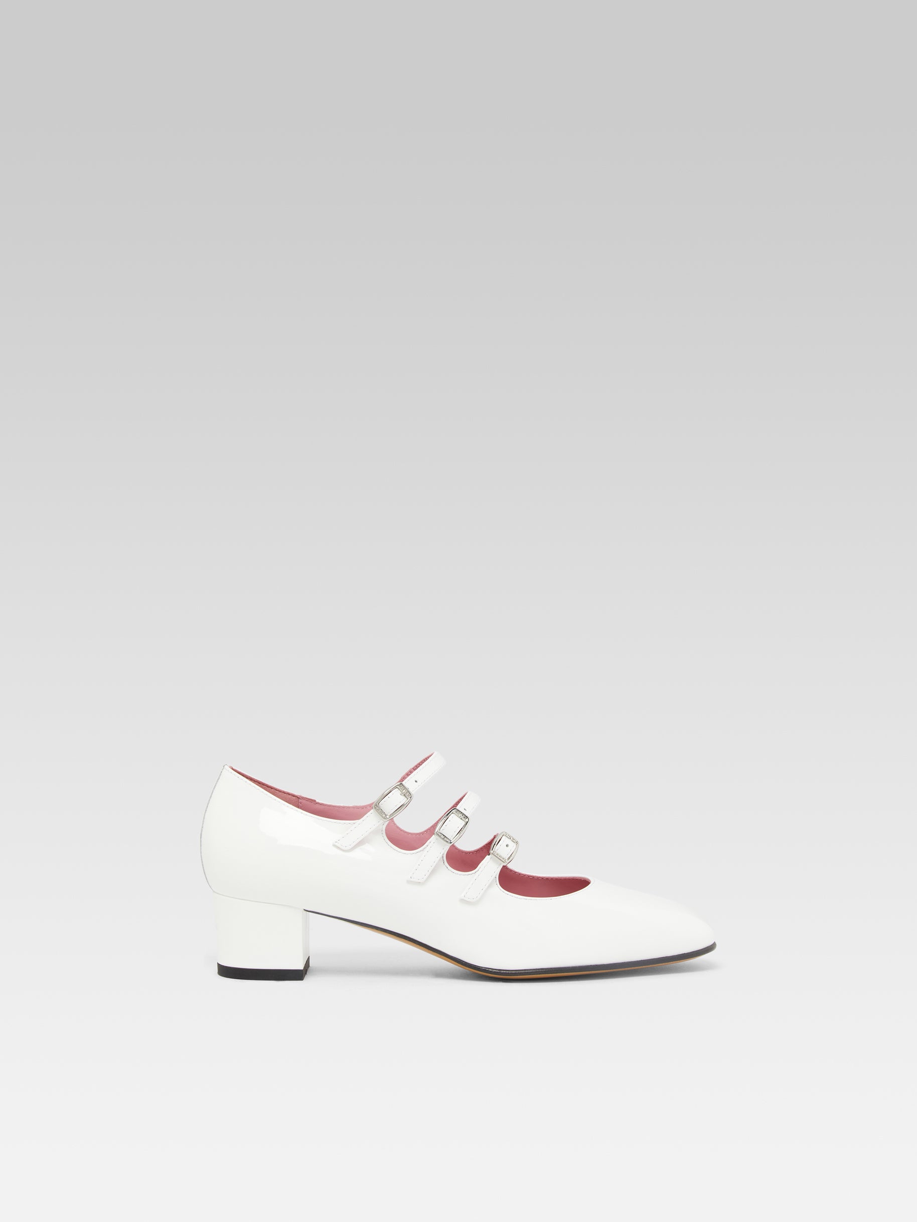 Kina - White patent leather Mary Janes pumps